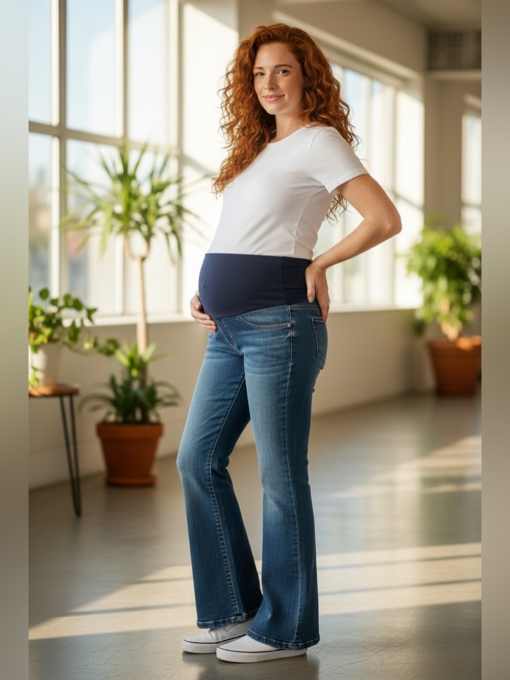 Oh Baby by Motherhood Maternity Bootcut Jeans Medium